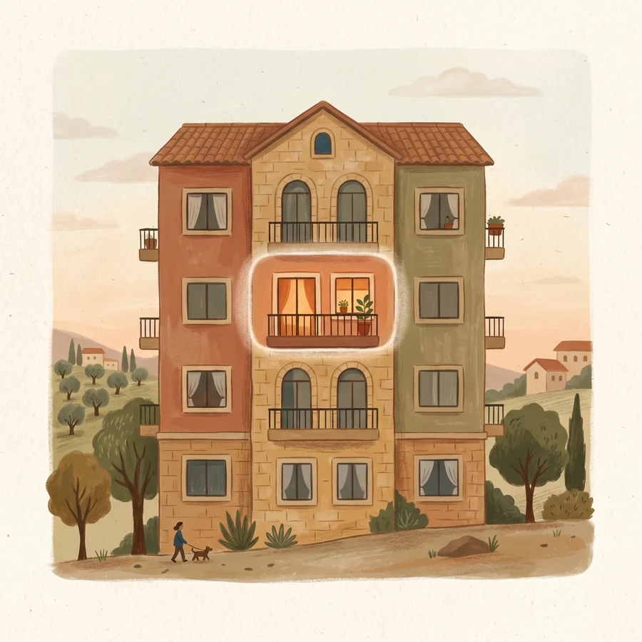 an apartment